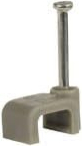 Kaabli-core lamedad kaabliklambrid 100 Pack 6 mm kaksik- ja maandusklambritele Hall