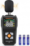 POROMETISTO SL01 Decibel Meter, 30-130 dB Sound Level Meter, with A/C Weighting, Data Storage, Maximum/Minimum), Precise dB Meter for Professional, Industrial and Home Use