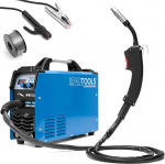 IPOTOOLS MIG-160ER Inverter Welding Machine MIG MAG - Inert Gas Welding Device with 160 Ampere, also Flux / Cored Wire and Suitable Electrodes / E-Hand / Digital Display / IGBT Technology / 230 V