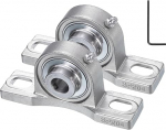 QUARKZMAN Pack of 2 SUCP202-10 Pillow Block Bearings 5/8" Bore Self Alignment, roostevabast terasest baasile paigaldatud kroomterasest laager