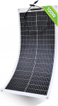 ECO-WORTHY 100W 12V p&auml;ikesepaneel Paindlik monokristalliline p&auml;ikesepaneel p&auml;ikesepaneel koos laadimiskaabliga matkaauto auto paadi 12V akude jaoks