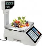 Waage Mit Etikettendruck Und St&auml;nderanzeige, Gewerbliche Preis- Und Barcode-Druckwaage, 30 Kg Tragkraft, F&uuml;r Superm&auml;rkte, Feinkostl&auml;den, Metzgereien Und Wochenm&auml;rkte A