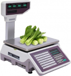 Kaubanduslik digitaalne kaal koos hinnaarvutusega, etikettide printimine, kahepoolne LCD-ekraan, kandev&otilde;ime 30kg/66lb, mis sobib puu- ja k&ouml;&ouml;giviljade kaalumiseks.
