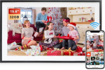 Frameo Digital Picture Frame, 15.6 Inch WiFi, 1920 x 1080 FHD IPS Touchscreen Smart Photo Frame, Electronic Photo Frame, Large with 32 GB, Automatic Rotation, Sharing Pictures, Videos, Wall Mounting