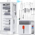 32 in 1 Cleaner Kit, multifunktsionaalne elektrooniline puhastuskomplekt Airpods Pro jaoks, klaviatuuri puhastuskomplekt koos Ceaning lapiga MacBookile, iPadile, kompaktsele ja kaasaskantavale disainile.