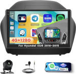 Roinvou 4+128G Android 15 Autoradio f&uuml;r Hyundai IX35 2010-2015 mit Carplay Android Auto, 10 Zoll Auto Radio Incell Touchscreen mit GPS Bluetooth EQ WiFi RDS FM SWC MIC R&uuml;ckfahrkamera