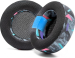 WC Freeze Virtuoso - Wicked Cushions poolt valmistatud h&uuml;briidkangast k&otilde;rvapadjad koos jahutusgeeliga Corsair Virtuoso m&auml;ngukomplektidele, parandatud paksus ja heliisolatsioon | 90's Black