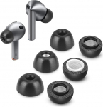 Memory Foam Tips for Samsung Galaxy Buds 3 Pro, Silikoonist k&otilde;rvaklapid, libisemiskindlad asendusk&otilde;rvaklapid tolmuv&otilde;rguga, sobivad laadimiskohvrisse, v&auml;hendavad m&uuml;ra, 3 paari (S/M/L segatud).