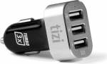 equinux tizi Turbolader 3x - 3 portiline USB Auto Max Power USB laadija autosse, 5,1A k&otilde;rge v&otilde;imsusega (kuni 2,1A)