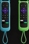Schutzh&uuml;lle kompatibel mit Roku TV-Fernbedienung, Silikon-Schutzh&uuml;lle mit niedlichen Katzenohren (leuchtet im Dunkeln)