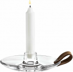 Holmegaard Design Light k&uuml;&uuml;nlajalg, klaas, nahk, l&auml;bipaistev, H 4 cm, 4343514