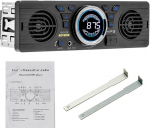 1 DIN AV252 autoraadio Bluetooth Hands-Free Stereo FM 2 sisseehitatud k&otilde;lar toetab USB SD AUX heli taasesitust