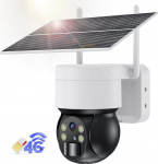 Ankway 3G/4G LTE Surveillance Camera with SIM Card, Surveillance Camera Without WLAN Solar PTZ Camera Outdoor Wireless with 2K Colour Night Vision 355&deg;/95&deg; Swivelling PIR Detection 2-Way Audio