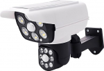Solar Dummy Camera Dummy CCTV turvakaamera koos kaugjuhtimispuldiga Fake veekindel Outdoor Indoor Simulatsioon Monitor vilkuv punane LED-valgus Hoiduge vargadelt