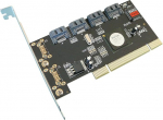 KALEA-INFORMATIQUE PCI kontrollerkaart SATA 4 pordi PCI 32-bitine Silicon Image kiibistikuga SIL 3124, Raid 0 1 5