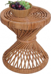 Mendler HWC-M31 Side Table, Flower Table, Rattan Table, Coffee Table, Round, 43 x 38 x 38 cm, Cubu Rattan Natural