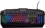 SureFire Kingpin Gaming Keyboard, m&auml;ngude multimeedia klaviatuur programmeeritava LED taustavalgustusega, RGB klaviatuur USB-kaabliga, 25 Anti-Ghosting klahvi, QWERTY paigutus inglise keeles