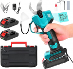 Akku Astschere,Lange Akkulaufzeit mit Ladeanzeige f&uuml;r elektrische Scheren,Maximalen Schnittdurchmesser von 40 mm Akku Gartenschere F&uuml;r Zweige, Str&auml;ucher und St&auml;mme