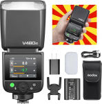 GODOX V480C V480-C V480 C TTL kaamera v&auml;lk, puutetundlik v&auml;lk koos hajutiga, GN50 2.4GHz HSS 1/8000s Speedlite, 5300K&plusmn;300K LED lamp, 7.2V/2200mAh, Godox v&auml;lk Canoni kaameratele