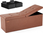 HAUSFRAU Jalutuskoht koos hoiuruumiga, kokkupandav hoiukast, maksimaalne koormus 300 kg, jalutuskoht elutuppa, magamistuppa, esikusse, 110 x 38 x 38 cm, kunstnahast, retropruun