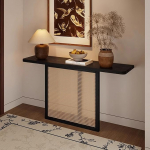 Konsolentisch im Landhausstil f&uuml;r den Eingangsbereich, rechteckiger Sofatisch aus Holz hinter der Couch, schmaler Beistelltisch aus Holz, f&uuml;r Wohnzimmer, Flur, Foyer, Landhausdekor (100 cm/39,4 Zoll)
