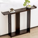 Altarilaud, kitsas konsoollaud, puidust k&uuml;ljelaud, kitsas koos hoiuruumiga elutuppa, koridori, fuajeesse (must, 80 x 20 x 90 cm / 31 x 8 x 35 tolli)