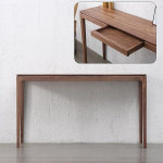 Ristk&uuml;likukujuline p&auml;hklipuust konsoollaud 4 jalaga, puidust elutoa laud verandale, dekoratiivsest p&otilde;hjamaise kirsipuu puidust seinakapp (tume p&auml;hkelpuu, 80 x 35 x 80 cm / 31,5 x 13,8 x 31,5 tolli)