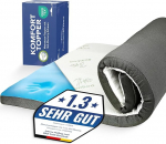 MKS. Gel Topper 90 x 200 cm - 7 cm Memory Foam Topper H3 Dual Hardnessiga - Survet leevendav Gel Foam Topper hingava bambusekattega ja 3D &otilde;huvooluga - libisemiskindel ja pestav.