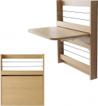 Wandtisch klappbar Drop-Leaf-Wandklapptisch, schwimmender Laptoptisch aus Holz, f&uuml;r kleine R&auml;ume, Wandmontage-Schreibtisch f&uuml;r Heimb&uuml;ro-Computer-Arbeitsplatz, Studier-Arbeitsbank, K&uuml;che-Essen