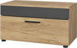Vicco Berno elutoa kapp, Goldkraft Tamm / Antratsiit, 70,8 x 38,9 cm, hingedega uksega, sobib raamatute ja mappide hoidmiseks