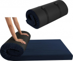 MeMoreCool Roll Up Madrats Single Bed, kaasaskantav futon madrats, k&otilde;rge tihedusega vaht, kokkupandav p&otilde;randamatrats koos reisikotiga, p&otilde;randal lamamistool, k&uuml;lalisvoodi, magamismadrats reisimiseks, auto telkide jaoks