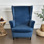 Wing Chair Slipcover Set of 2 - 2 in 1 Design eemaldatav pehme sametist Wing Back Chair Covers tugitool Stretch Covers