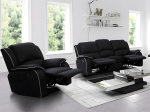 Vente-unique Relax 3+1 diivanikomplekt Microfibre Black Hernani