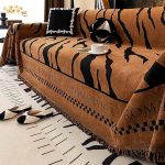 Modernes Sofabezug-Set Aus Chenille - Rutschfester, Haustierresistenter Und Waschbarer Sofabezug(Coffee,71 * 165in)