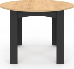 IDMarket - Dona &uuml;mmargune s&ouml;&ouml;gilaud 4-6 inimesele mustast p&ouml;&ouml;gipuust 110 cm