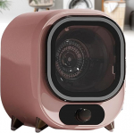 V&auml;ike pesukuivati, kaasaskantav kondensaatoriga pesukuivati, ventileeritav pesukuivati, kompaktne, mini-spinni kuivati, 0,8 kg t&auml;itev&otilde;ime, roosa