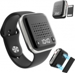 OHLPRO Wearable Bluetooth Speaker Small, Portable Bracelet & Magnetic Clip-On Wireless Speaker Mini Stereo HD Sound 5.3 Hands-Free funktsioon koos aja kuvamisega, ideaalne reisimiseks Sport v&auml;ljas, must