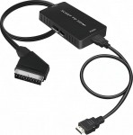 VIXLW SCART to HDMI adapter (koos kaabliga) SCART to HDMI Converter, HD 1080P audio- ja videokonverter HDTV-de, digibokside, VHS-i, Xboxi, PS3, Sky, DVD, Blu-ray jaoks.