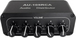 5-kanaliline audio splitter Stereomikser 1 sisendi ja 5 v&auml;ljundiga - v&otilde;imendi splitter aktiivne audio splitter vastupidav lihtne paigaldus lihtne kasutada