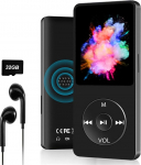 MP3 m&auml;ngija Bluetooth Sport, 32GB MP3/MP4 muusikam&auml;ngija jooksmiseks koos FM-raadio, h&auml;&auml;le salvestamise, video, k&otilde;lariga, e-raamatuga, toetab kuni 128GB (k&otilde;rvaklapid kaasas)