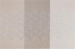 AMDXD Tischset Abwaschbar Quadratisch 4er Set, PVC Platzset Weihnachten Vintage Jacquard mit Rautenf&ouml;rmig Muster Anti-Rutsch, Tischuntersetzer Natur Hell Grau Beige f&uuml;r Restaurant, 45x30CM