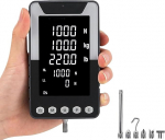 200N digitaalne j&otilde;uarvesti Push Pull Gauge LCD-ekraaniga 5tk proovi 3 režiimi &uuml;ksused Newton / lb / kg Push Pull testimiseks Trigger Pull m&otilde;&otilde;tmiseks