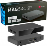 MAG 540w3 Original Infomir & hb-digital 4K Set Top Box multimeedia m&auml;ngija Internet TV vastuv&otilde;tja UHD 60FPS 2160p @ 60 FPS HDMI 2.1 4K ja HEVC tugi USB 3.0 ARM Cortex-A35 + HDMI kaabel