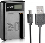 Neewer&reg; Sony NP-F550/F750/F960/F970 asenduslaadija Micro USB aku laadija laetavale akule NP-FM50/FM70/FM90, QM71D, 91D, NP-F500H/F55H