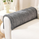 K&auml;etugede katted, k&auml;etugede kaitse, libisemiskindlad k&auml;ekatted L-kujulise diivani kaitseks, Chaise Longue, nurgadiivan, 2-kohaline kaitsekate, elutuba, tugitool, koerad, lemmikloomad (tumehall, 70 x 90 cm).