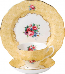 100 Years by Royal Albert 1990 Bouquet teetass/saunalauas/20cm taldrik, 3-osaline komplekt