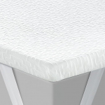 Madratsi pealisplaat 90 x 200 cm Gel Memory Foam Topper - 5 cm k&otilde;rge ja r&otilde;hu leevendav - Hingav ja libisemisvastane koos kinnitusrihmadega - ideaalne Box Spring voodile, diivanile ja k&otilde;vadele madratsitele.