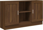 vidaXL k&uuml;ljepaneel pruun tammefekt 120 x 30,5 x 70 cm Puidu materjal