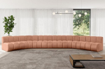 ALTDECOR Montra-U2 moodul diivan nurgas diivan U-kujuline nurgas diivan Diivan elutuba maastikup&otilde;rand diivan U2-581 x 174 x 70 cm aprikoosipunane