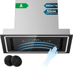 CIARRA CBCB5931C Einbau Dunstabzugshaube 52 cm L&uuml;fterbaustein 460 m&sup3;/h mit Handbewegung Sensor Touch-Bedienung CBCF055 Aktivkohlefilter Integrierte Abluft Umluft Abzugshaube 3 Leistungsstufen Schwarz